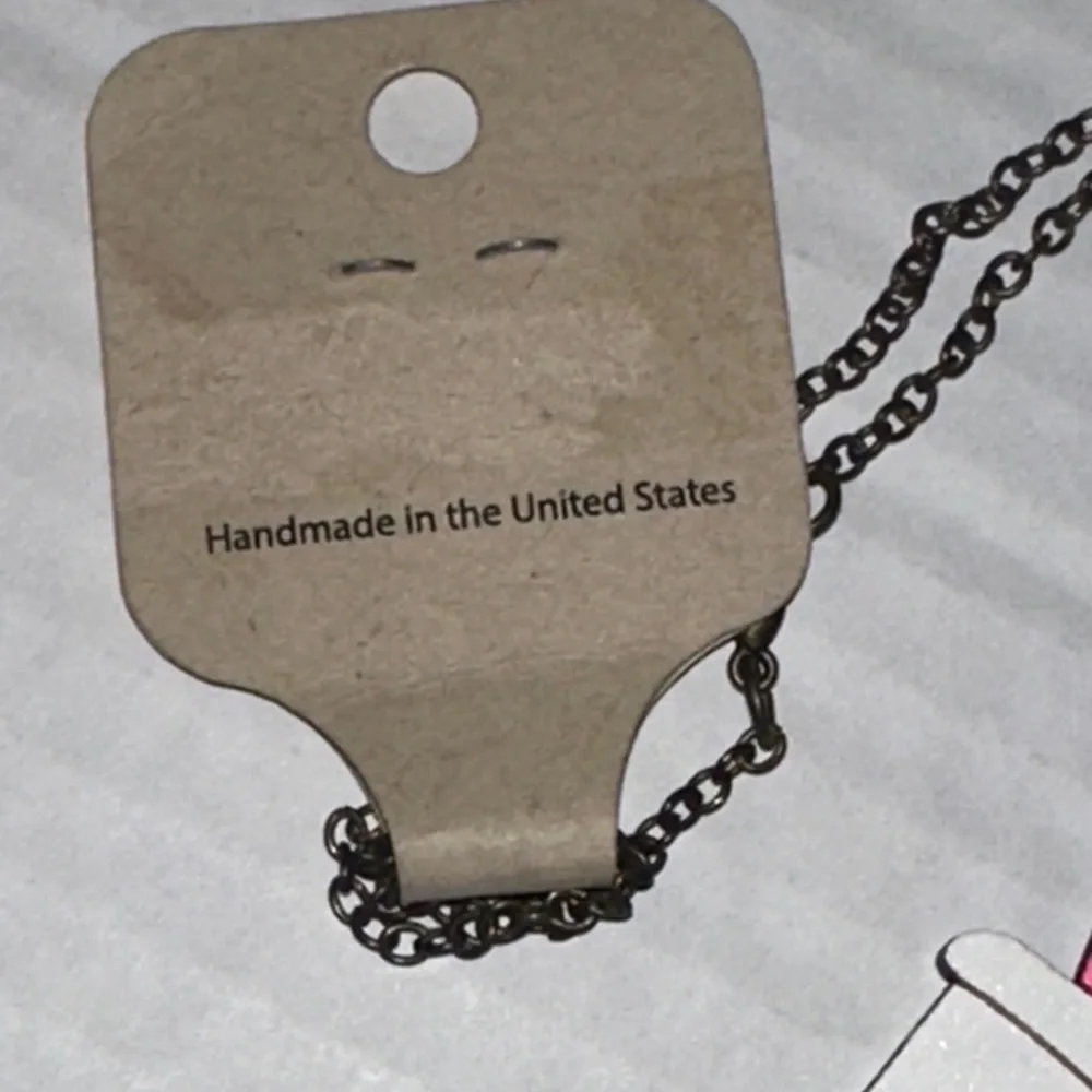 Boba Tea Necklace - White and Pink Hand cut wood